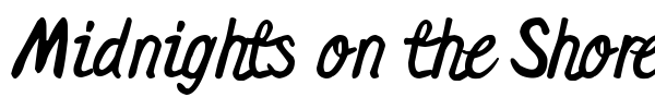 Midnights on the Shore font preview